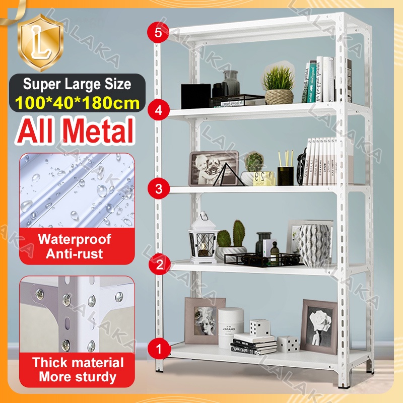 6 Layer Metal Rack Steel Rack Shelf Heavy Duty Storage Shelves ...