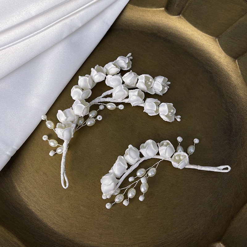Fashion Super Fairy Lily of The Valley Bud Hairpin Hair Band Set Bride