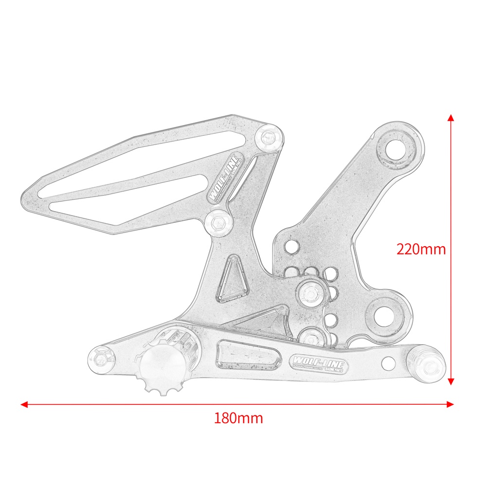 Ultrasupplier Ninja 400 Accessories Motorcycle Adjustable Rear Set ...