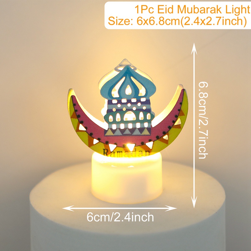Muslim Ramadan Kareem Decoration 2025 Candle Led Lights Eid Mubarak for ...