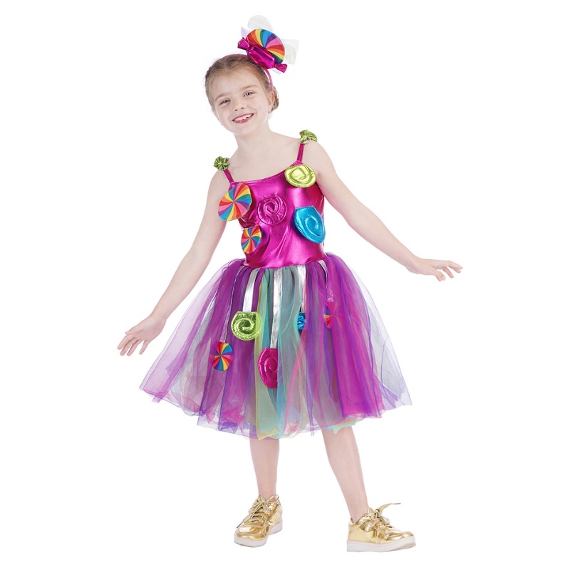 Candy Princess Dress for Girl Lollipop Birthday Theme Party Costumes ...