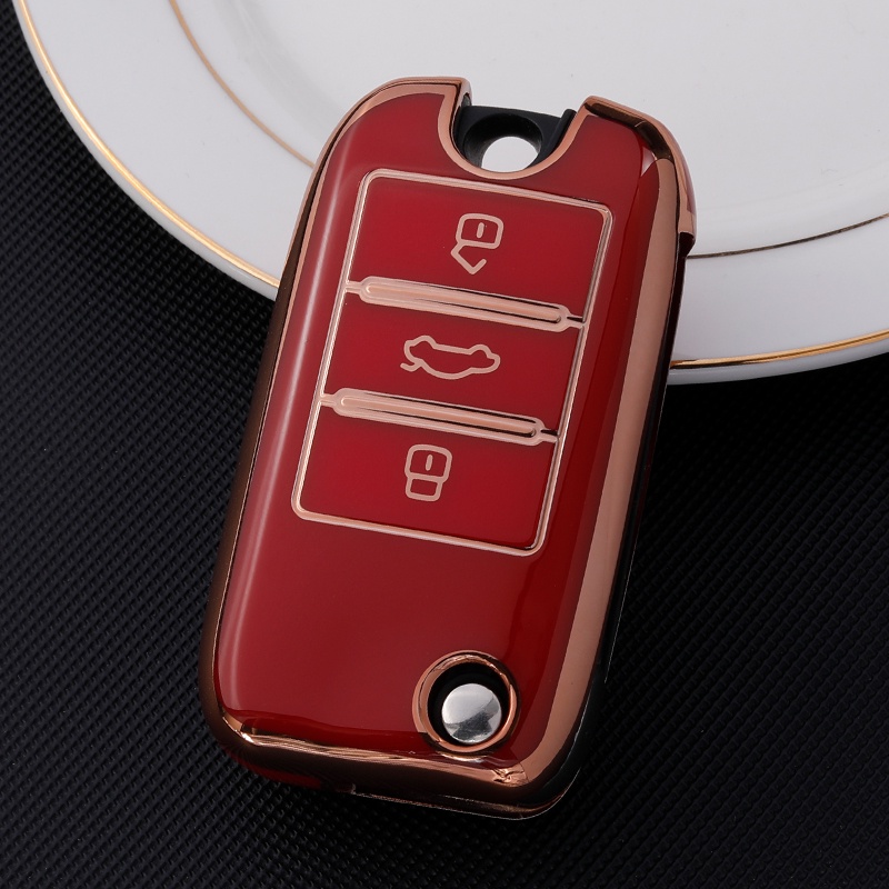 TPU Car Flip Key Case Cover Shell Fob for MG MG5 MG6 MG7 ZS GT GS HS ...