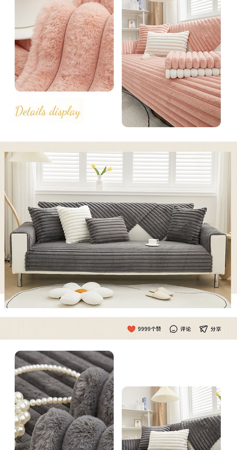 YWQJL Large Throw For Sofa - Extra Large 4 Seater Throw For Settees, Blue - 180x360CM