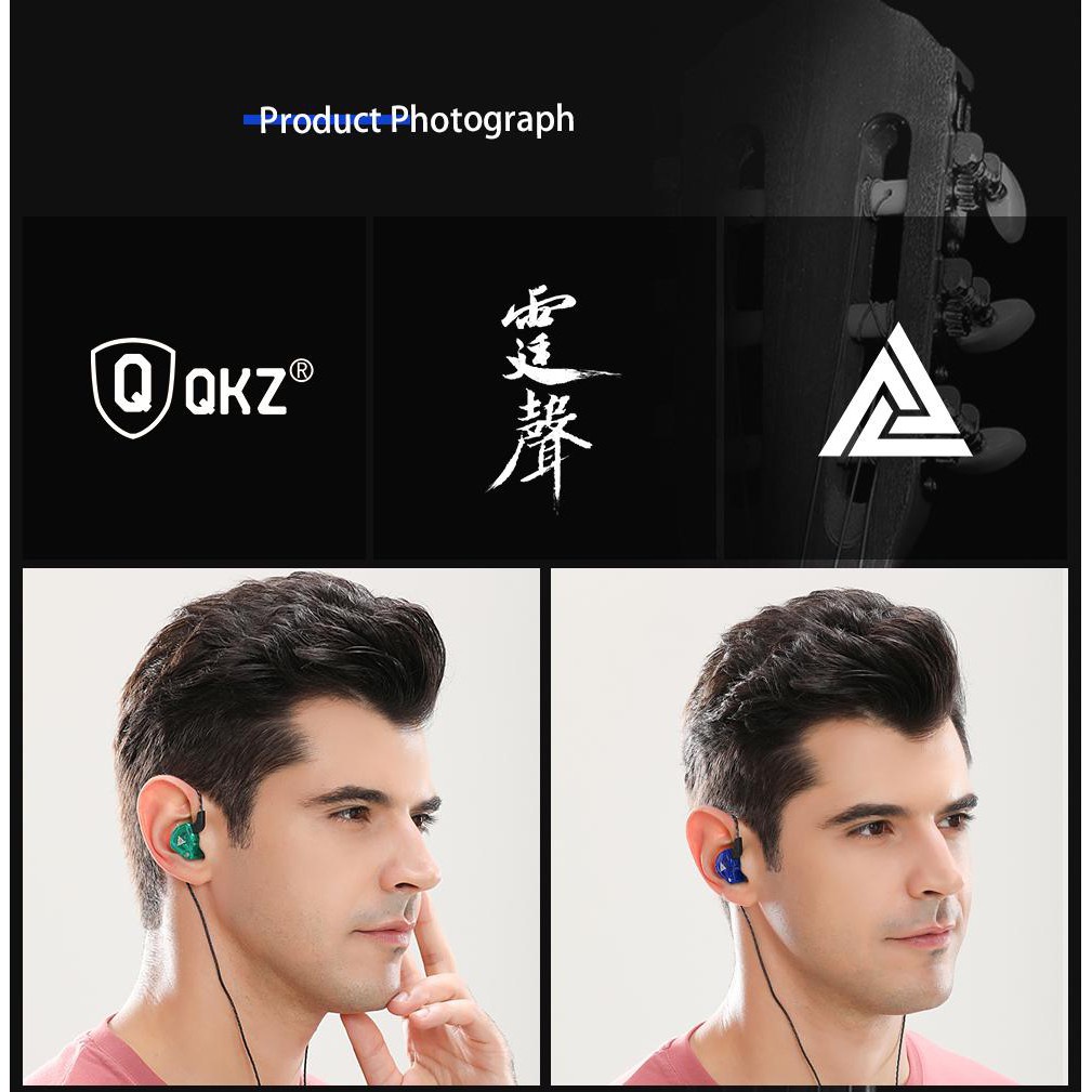 Qkz Ak6 106db 1 2m High Fidelity Wire Earphones 3 5mm In Ear Hifi Sound