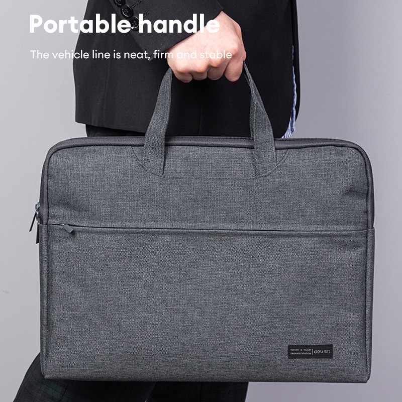 Deli Handbag Computer Storage Bag Waterproof Laptop Pouch with Zipper ...