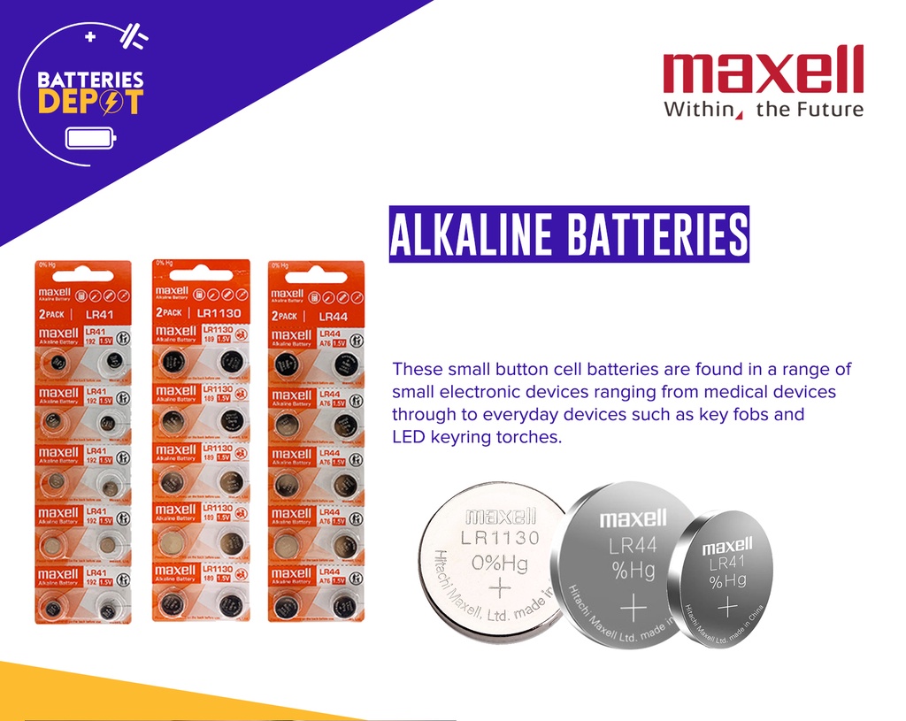 Maxell Alkaline Battery LR41 (sold by piece) | Shopee Philippines