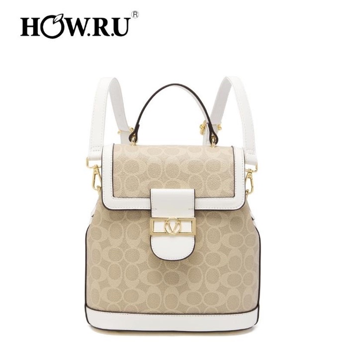 HOWRU BACKPACK 3WAY MEDIUM LEATHER | Shopee Philippines