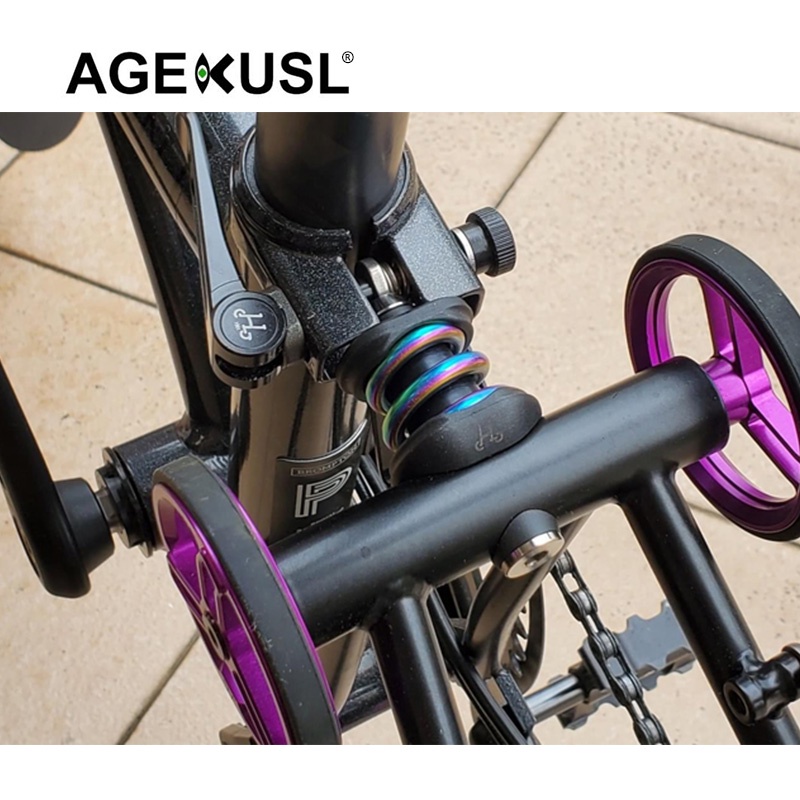 H&H HH Bike Rear Shock Absorber Titanium Spring Use For Brompton Pline ...