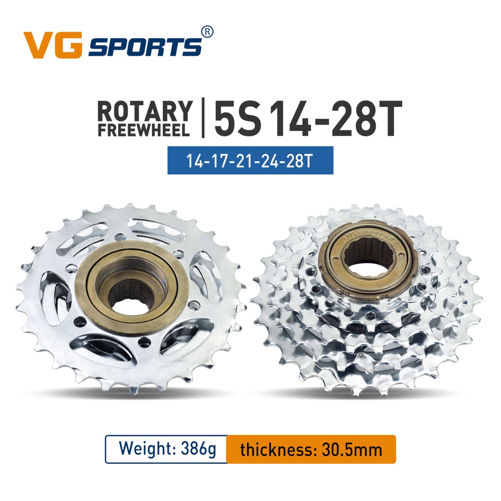VG Sports Bike Sprocket 5/6/7/8/9/10/11 Speed Thread Type 14-28T 13-28 ...
