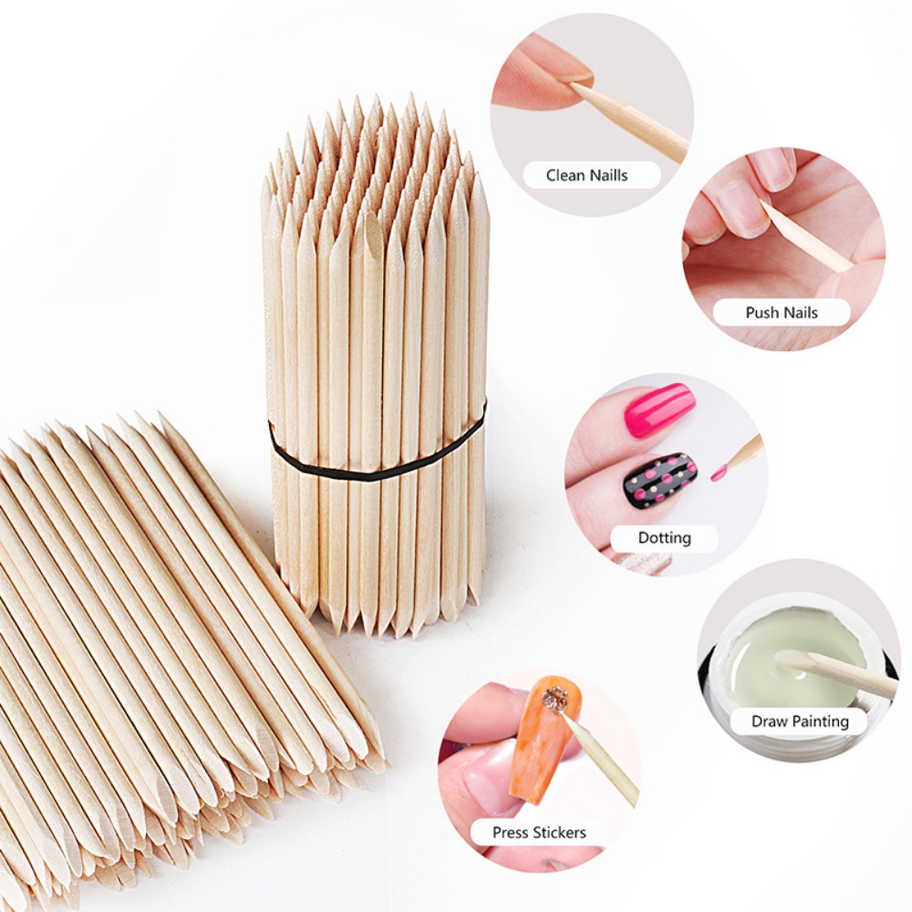 Jelly Glue Stick Nail File Wooden Alcohol Cotton Fake Nails Piece Wear ...