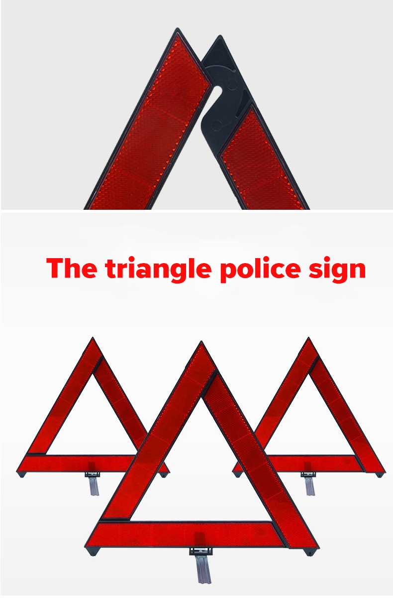 Car Mounted Plastic Reflective Warning Sign Parking Safety Triangle Pvc ...
