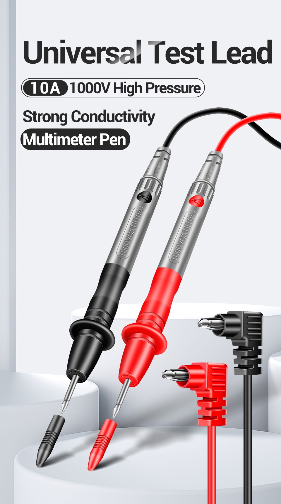 Aneng Pt1035 10A/1000V Multimeter Probe Wire Pen Cable Universal Test ...