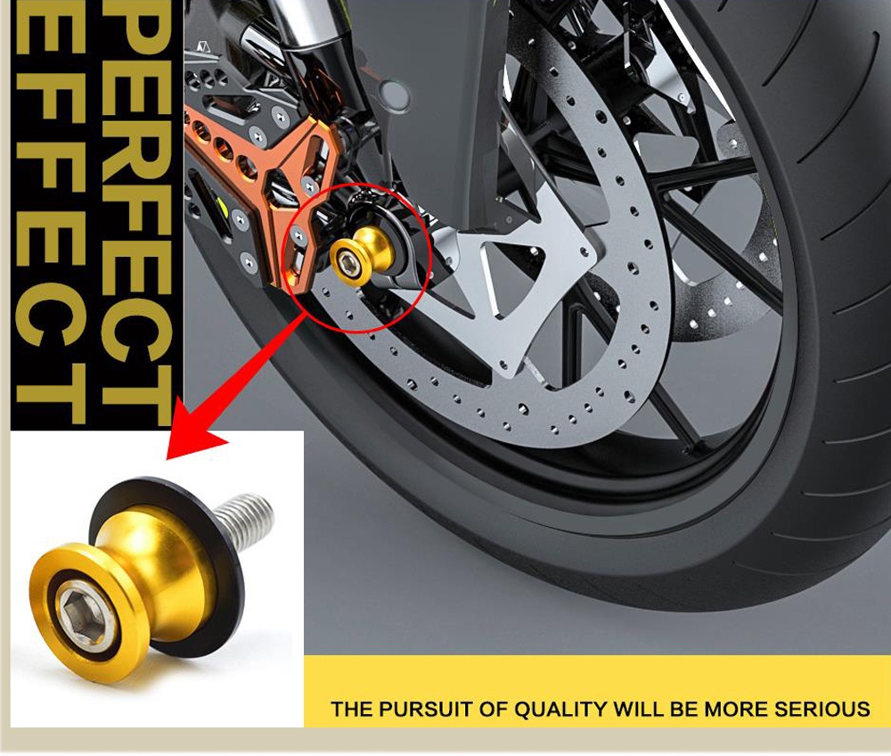 6mm For YAMAHA YZF R3 2015 2016 2017 Motorcycle CNC Swingarm Sliders ...