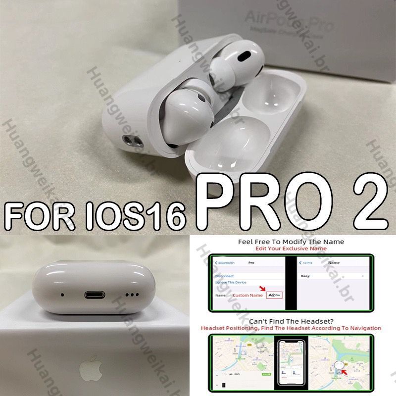 Real ANC 】Premium Gen Pro 2 Rename GPS Wireless Bluetooth Headphones ...
