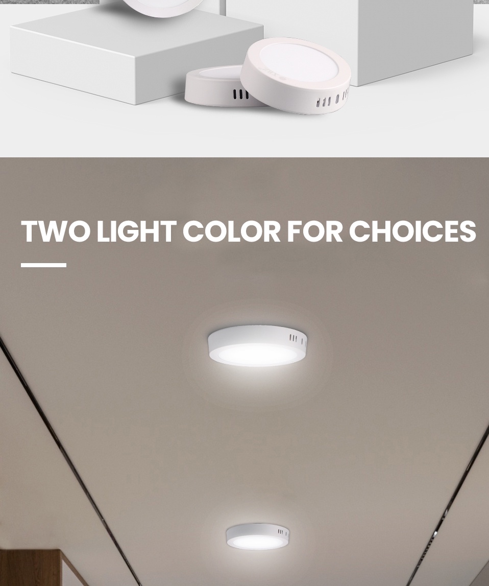 Rong River AC220V Surface Downlight 6W 12W 18W Ceiling Light Pin Light ...