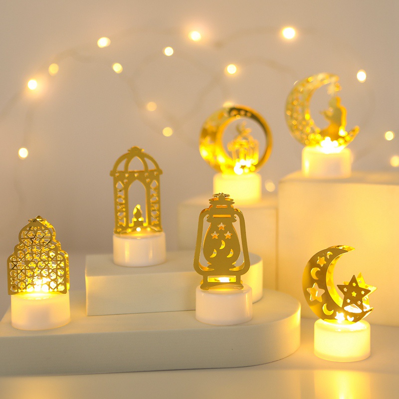 Muslim Ramadan Kareem Decoration 2025 Candle Led Lights Eid Mubarak for ...