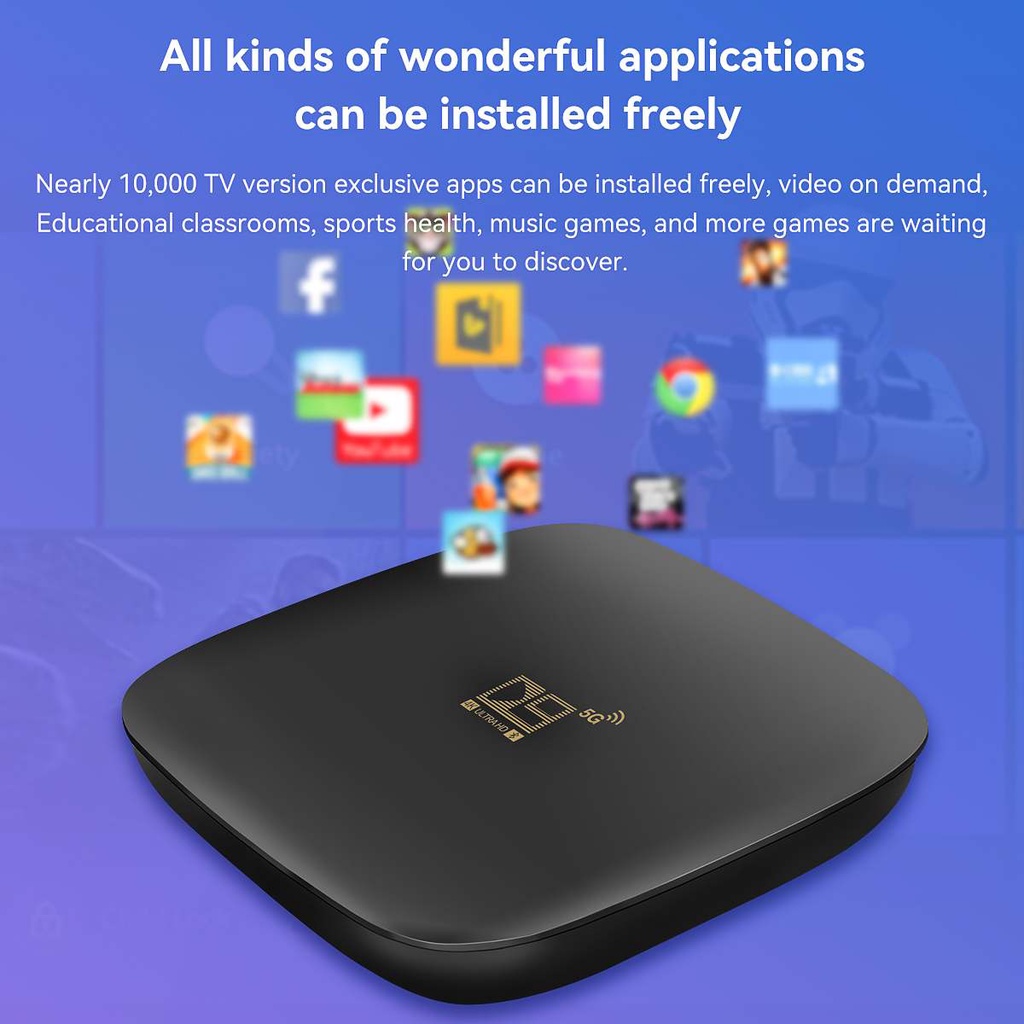 D9 Mxq Pro Tv Box 4k 5g 8gb 128gb Android Smart Digibox Tv Box For Tv 