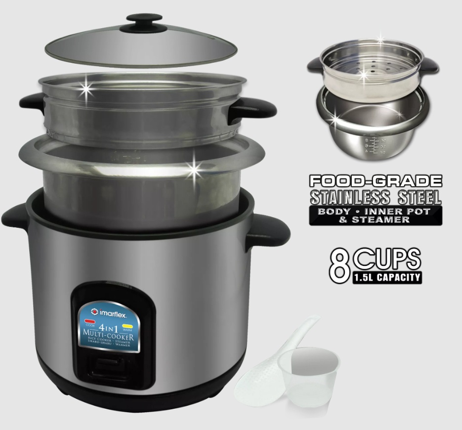 Imarflex Rice Cooker in Multi-cooker Cups Stainless