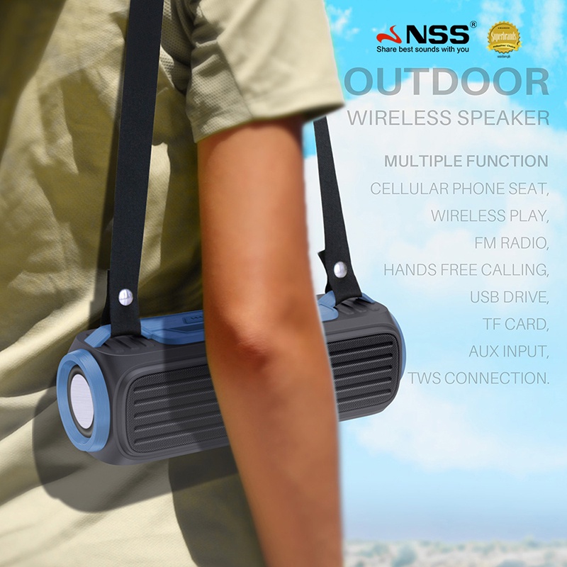 NSS wireless speaker Bluetooth rechargeable with CP stand easy to carry ...