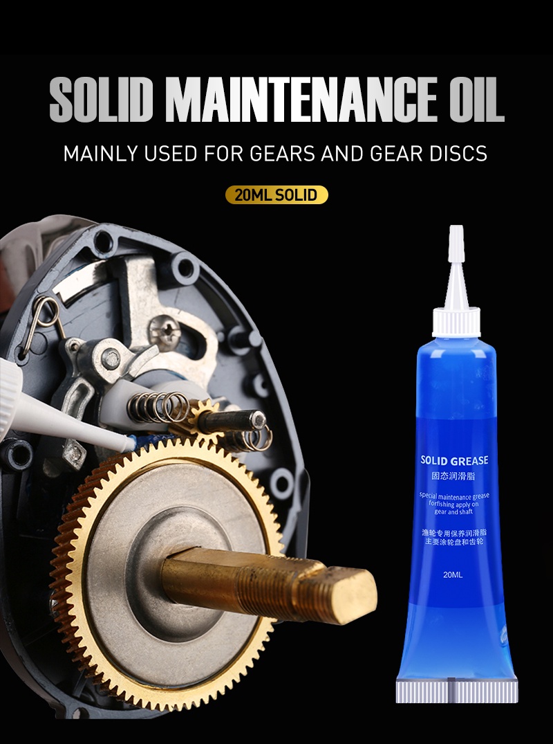 SEASIR Protective Grease20ml + Lubricant Oil20ml 2pcs For Fishing Reel ...