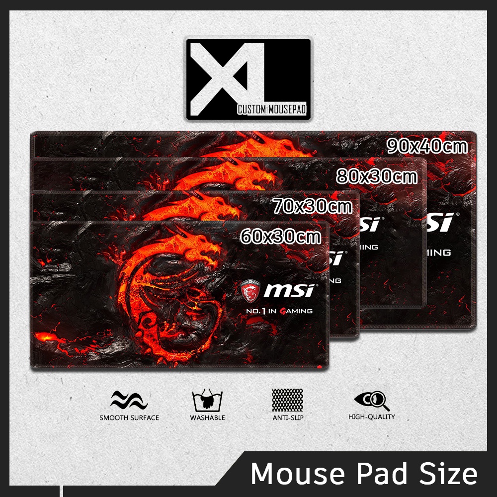 XL Mouse Pad MSI 001 Computer Desk Mat Extended Mousepad Large Gaming ...