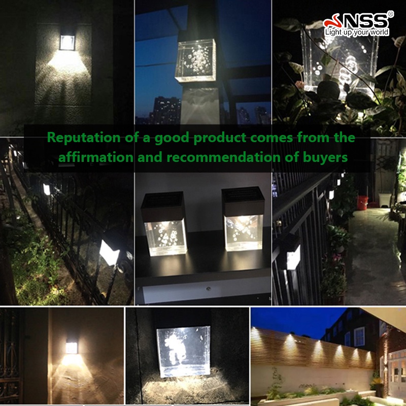 NSS LED Outdoor Garden Light Solar Powered Landscape Yard Lawn Path ...