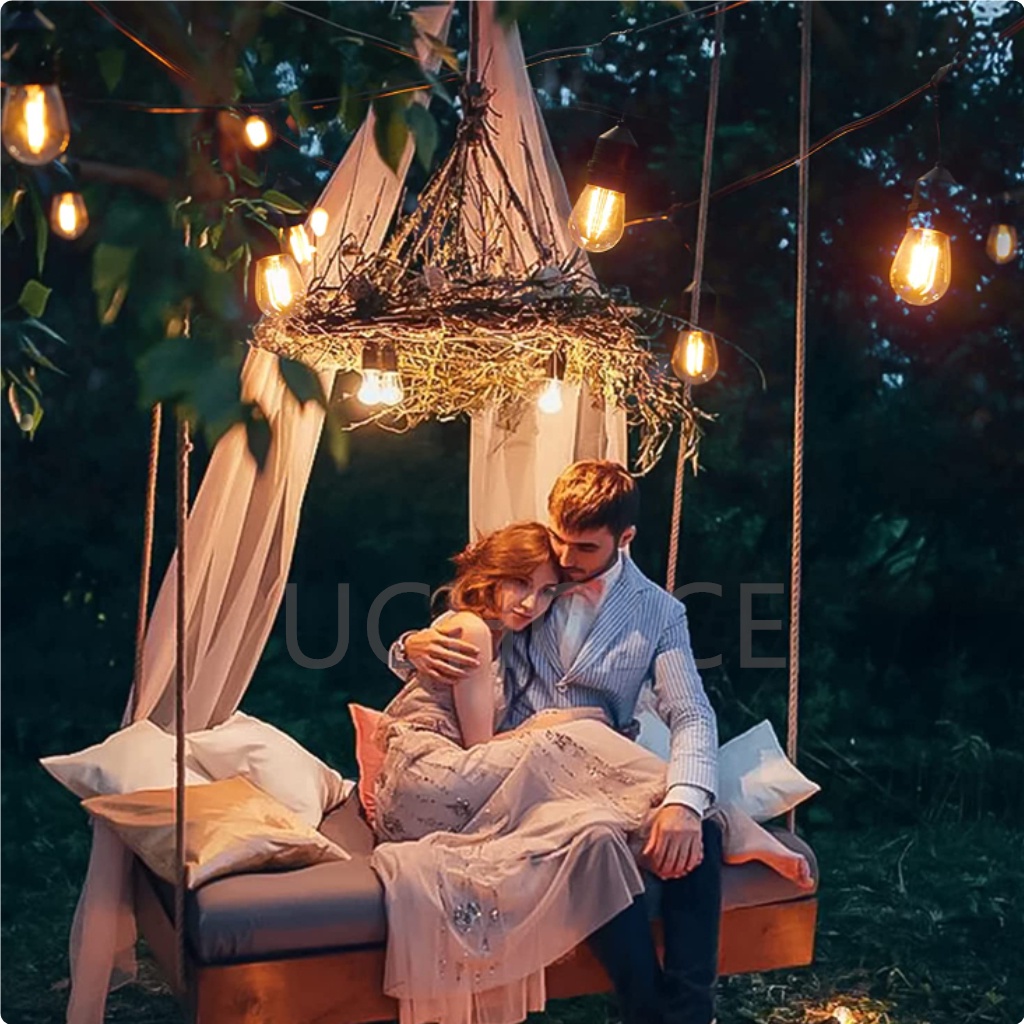 String Lights Outdoor light Waterproof Patio String Light Hanging ...