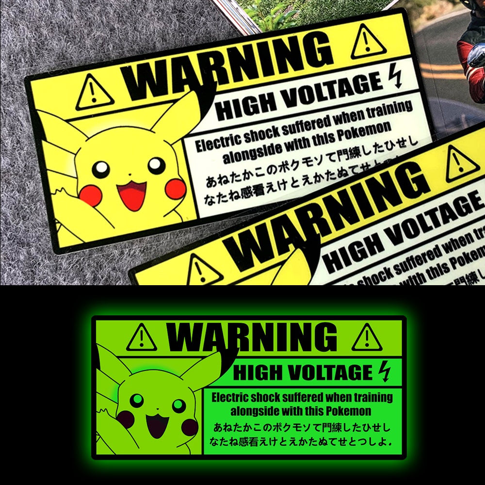 Pokémon Reflective Car Sticker Psyduck Gengar Stickers Japanese Cute ...