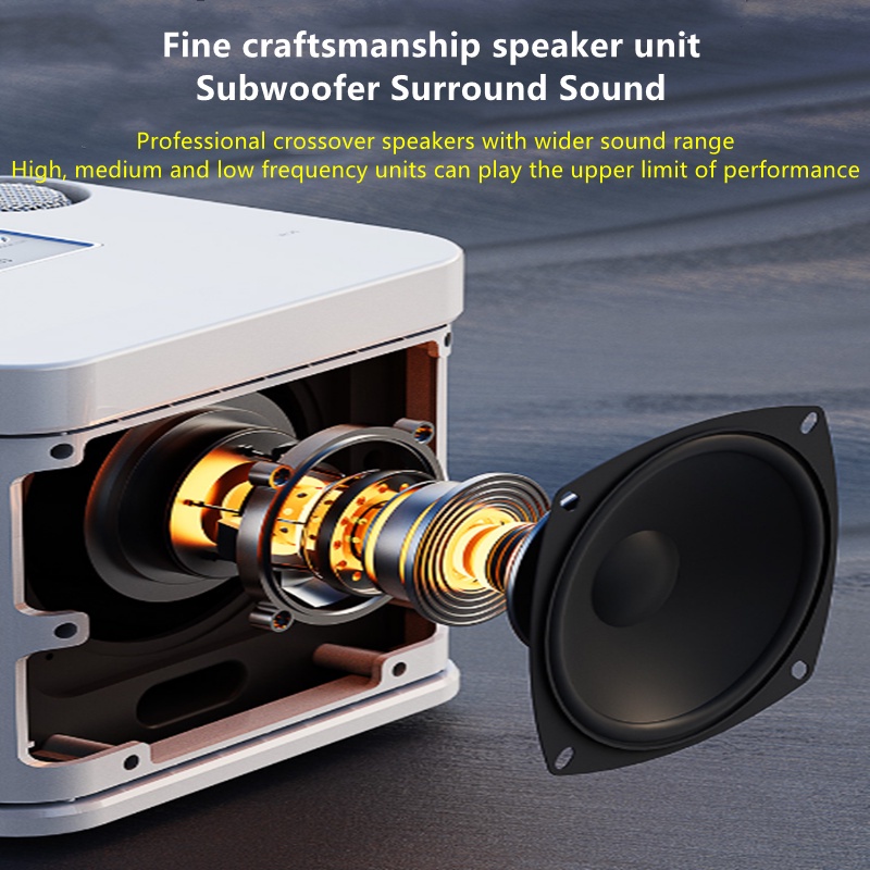ACAI 3D Stereo Amplifier Speaker Wireless Bluetooth Dual Microphone ...
