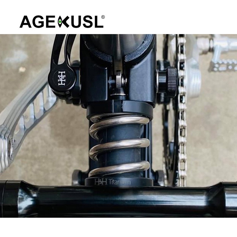 AGEKUSL H&H V3 Bike Rear Shock Absorber Titanium Spring Use For ...