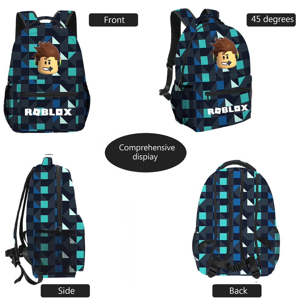 Rob Lox Bag Pack For Kids Boys Girls Roblox Robux Anime Cartoon School ...