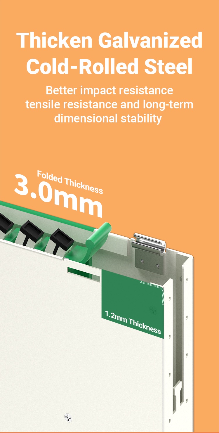 AMPCOM 24-Core ODF Optical Distribution Frame Optic Patch Panel LC SC ...
