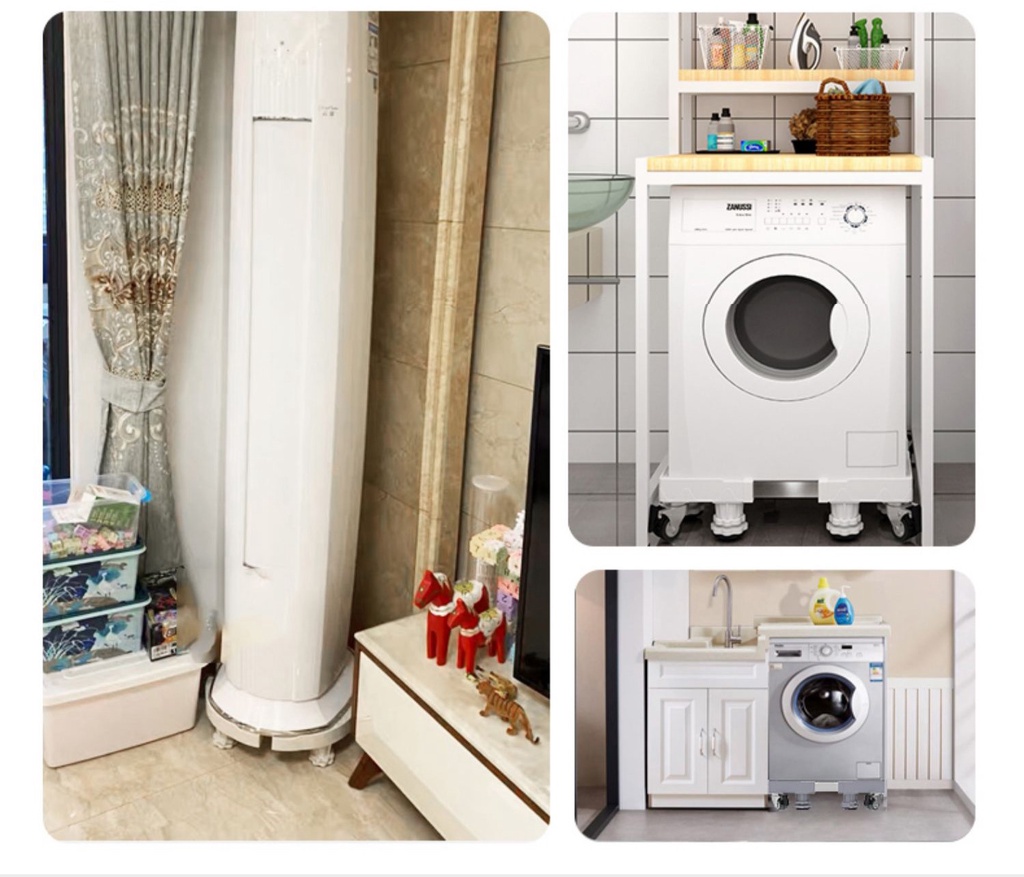 Ref Stand Washing Machine Rack with Wheels and Adjustable Legs Patungan ...
