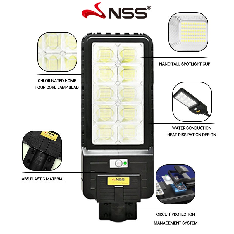 NSS Solar Street Light waterproof Solar flood light 500W wireless ...