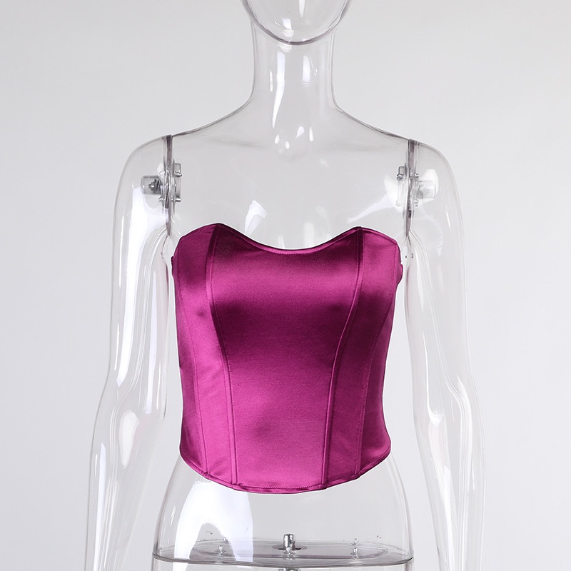 Women Sexy Sleeveless Cropped Knitted Tube Top Dress Long Women