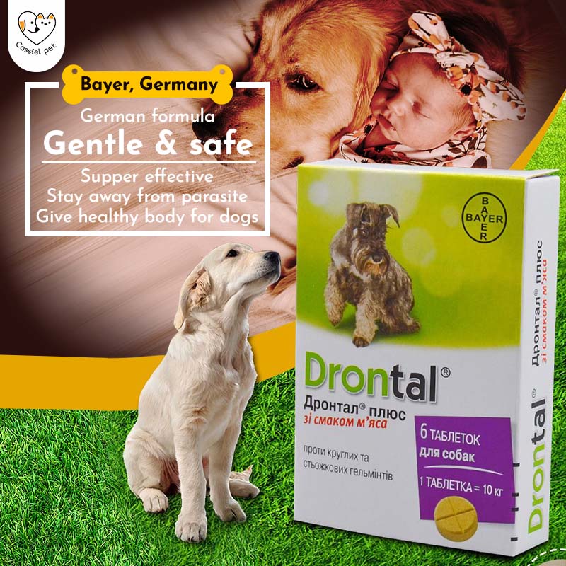 Drontal Buy 3 Get 1 Free Drontal Tasty Dewormer Tablets For Dogs Cats ...