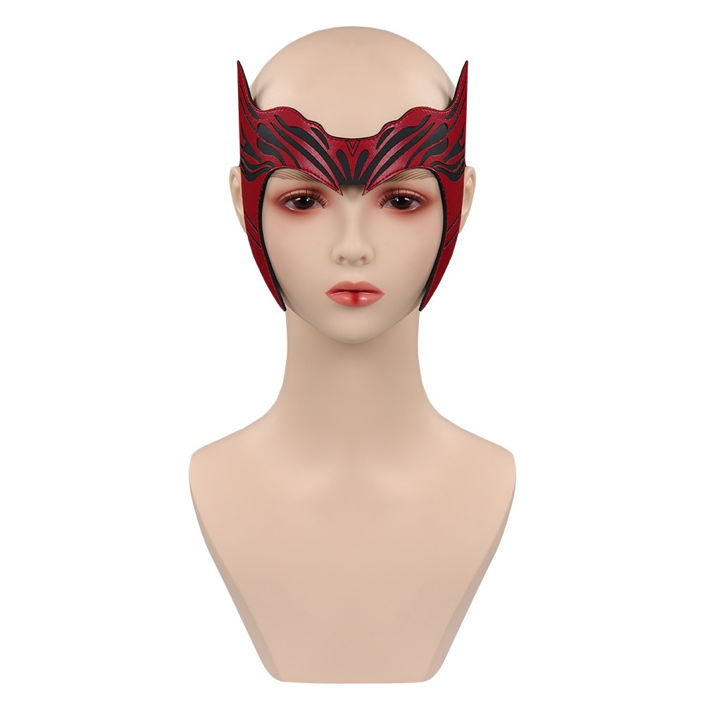 Strange Doctor in the Crazy Multiverse - Red Witch Mask Role Play PU ...