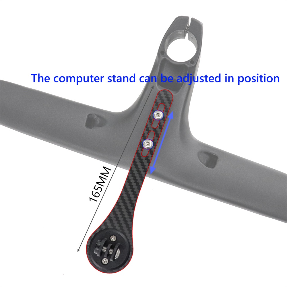 KOCEVLO Carbon Road Bicycle Handlebar Integrated Handlebar Internal Cable Routing With holder