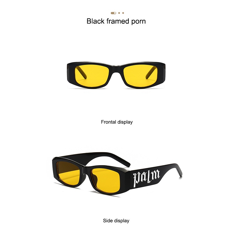 Letter Sunglasses Men Women Punk Hip-hop Street Shooting Sunglasses Fashion  Wear