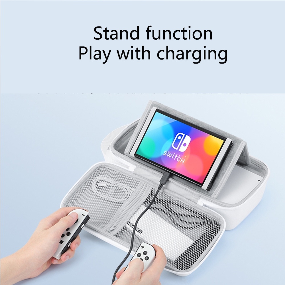 For Nintendo Switch & OLED PU Storage Bag Hard Portable Carrying Case ...