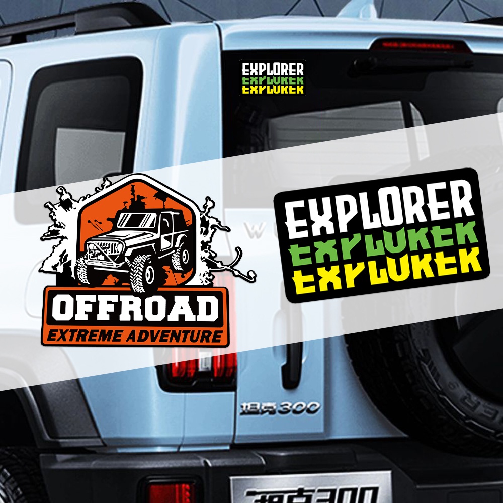 Explorer Offroad Extreme Adventure Off Road Vehicle SUV Car Window ...