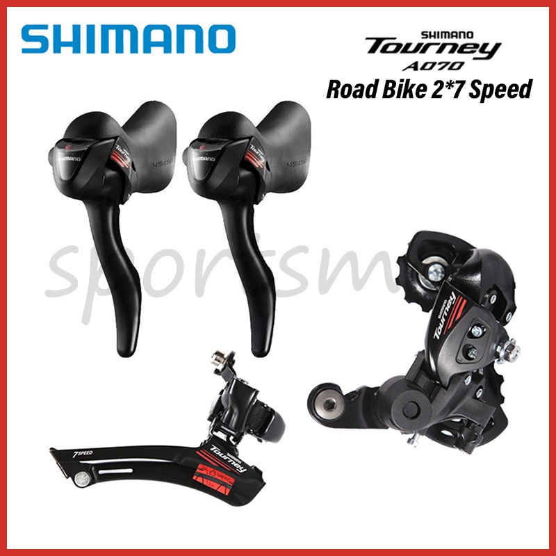 Shimano Tourney A070 2x7Speed Shifter DUAL CONTROL LEVER Clamp Front  Derailleur Rear Derailleur Road Bike Parts Groupset