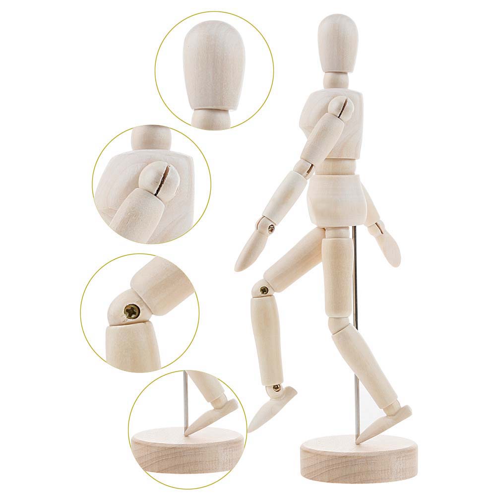 TWINKLE1 Puppet Ornament Hand Wooden Puppet High Joint Human Model ...