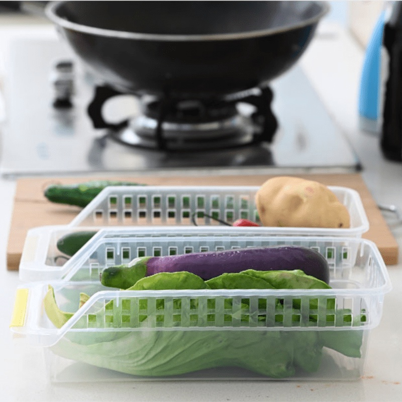 B03 COD【Manila】Kitchen Fridge Space Saver basket ref organizer fridge ...