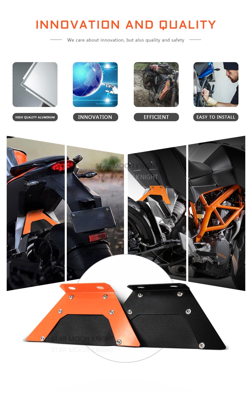 Motorcycle Accessories Rear Fender Mudguard Rear Extension Extension ...