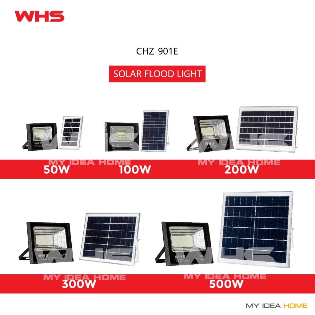 WHS Solar Flood Light 200W 300W 500W Solar Light LED ip67 Outdoor light ...