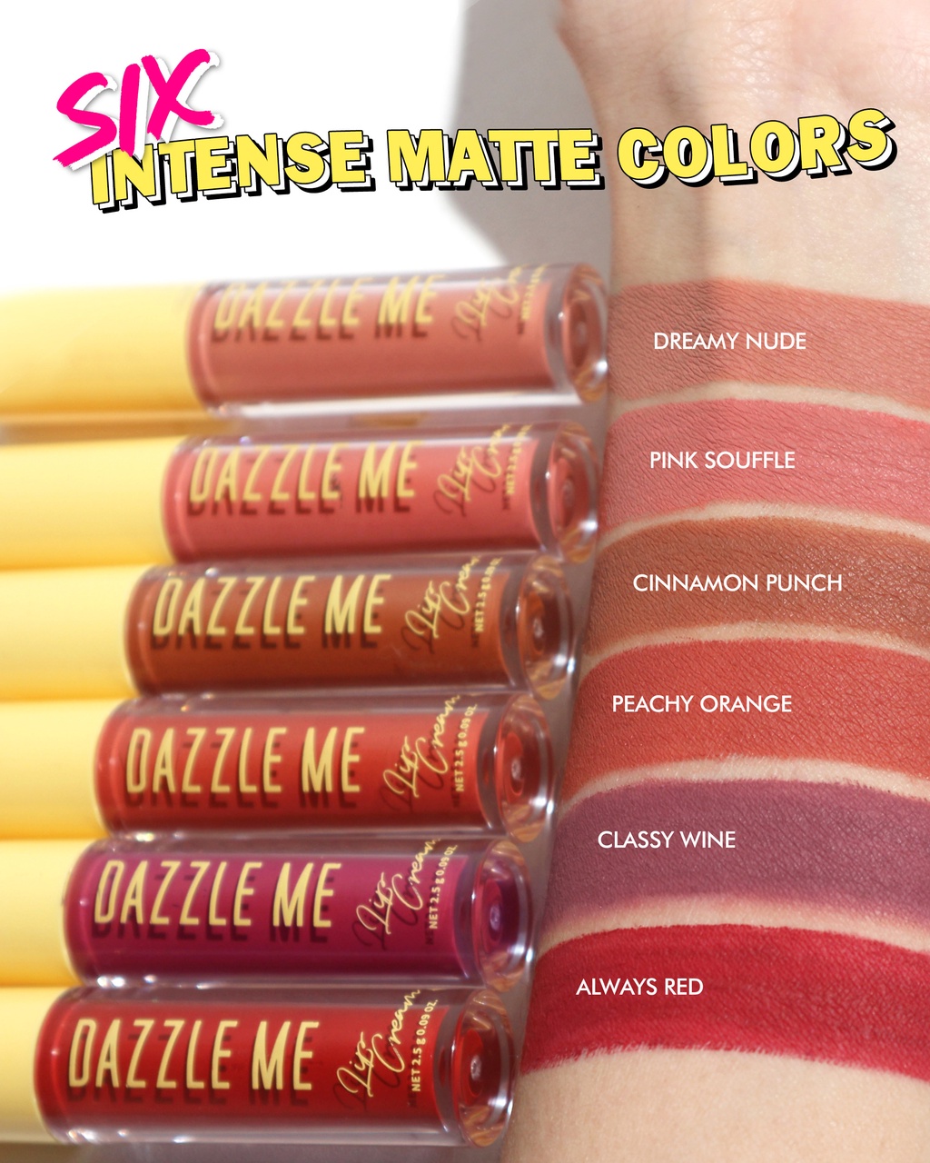 Dazzle Me Velvet Matte Lip Cream Matte Lipstick Liptint Long Lasting