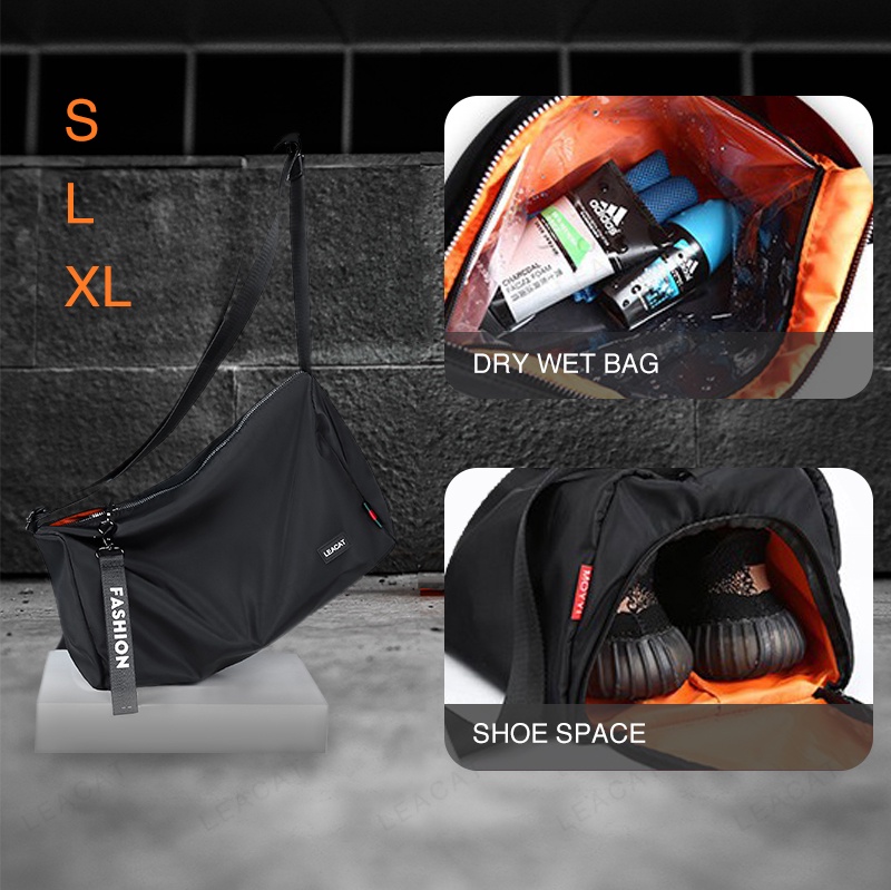 Leacat Sling Bag Men Gym Bags Crossbody Exercise Training Fitness ...