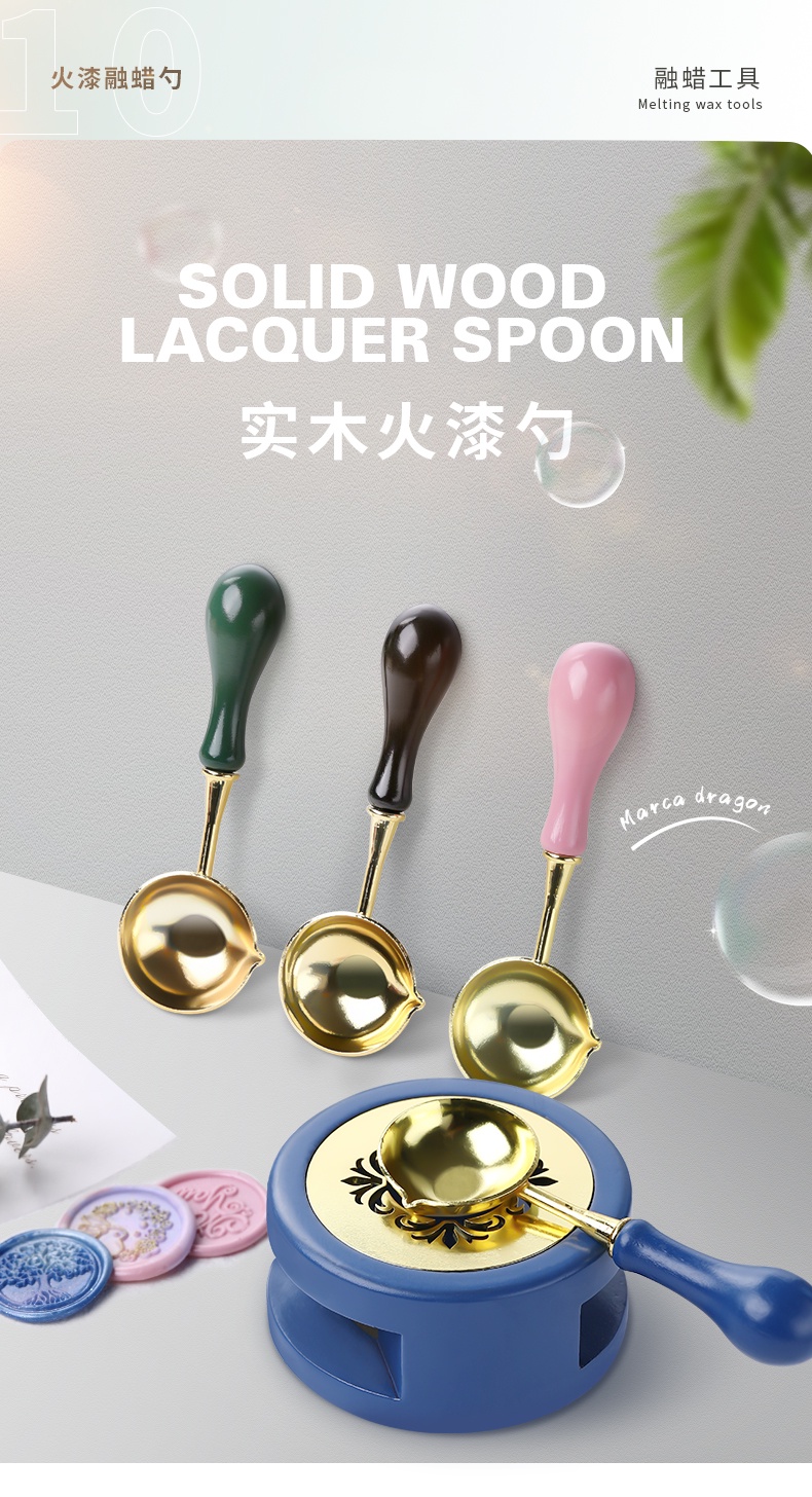 Stitchintime Vintage Stamp Spoon Wax Pellet Heating Tool Melting Wax ...