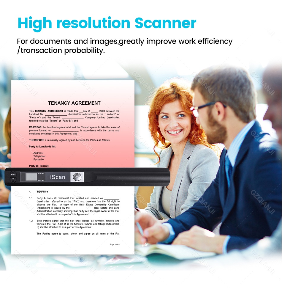 iScan Portable New Creative Handheld Mobile Portable Document Scanner ...